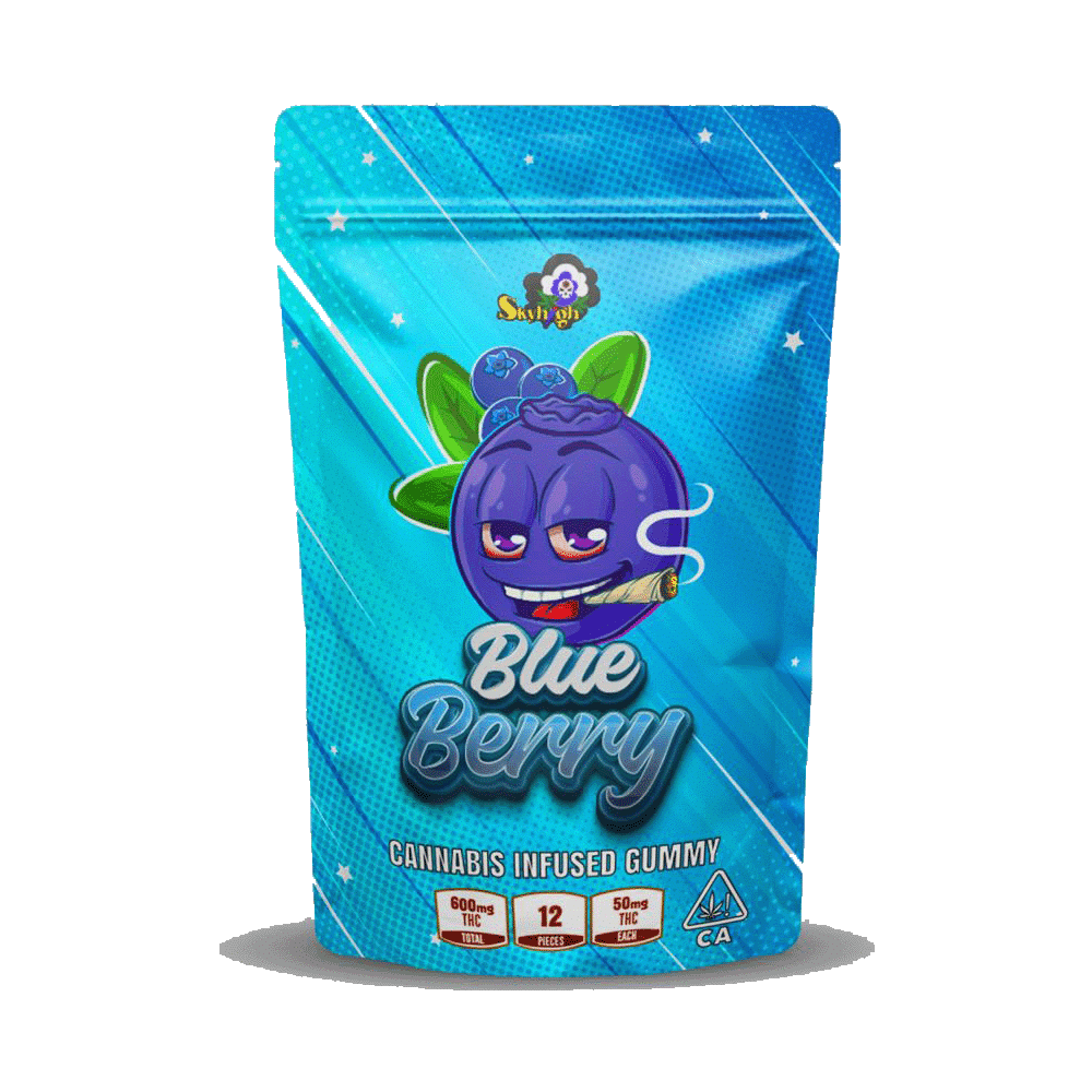 Sky High Edibles – Blueberry Gummy 600mg THC
