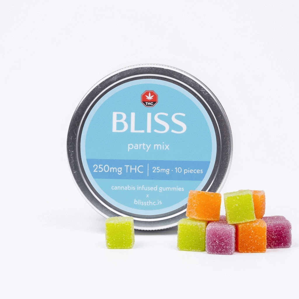 Bliss Edibles - Party Mix THC Gummies 25mg x 10pcs (250mg)