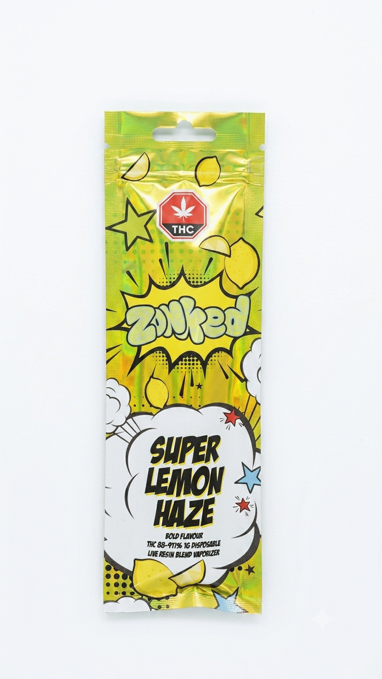 1ML Zonked *Live Resin* Disposable Vape Pen – Super Lemon Haze (1g)