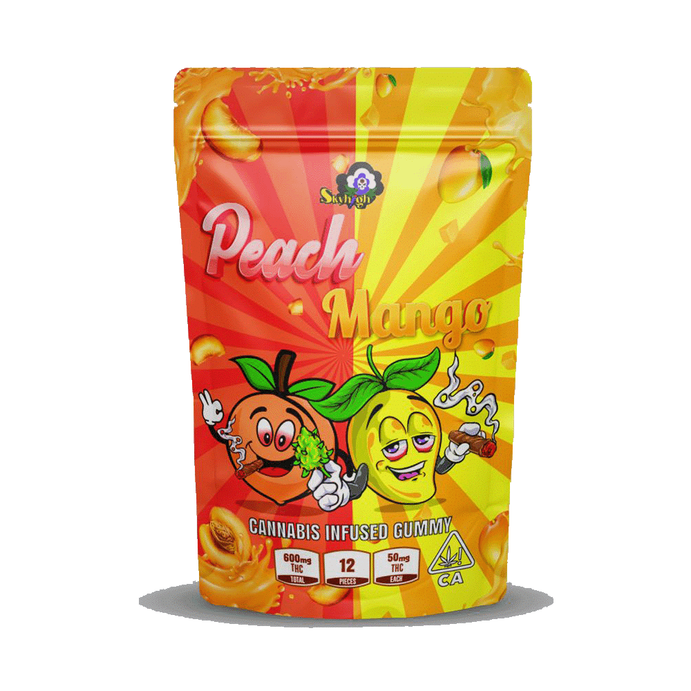 Sky High Edibles – Peach Mango 600mg THC Gummies