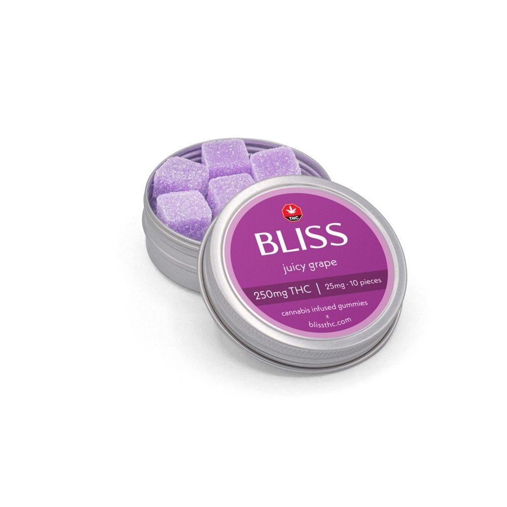 BLISS EDIBLES— JUICY GRAPE —250MG THC