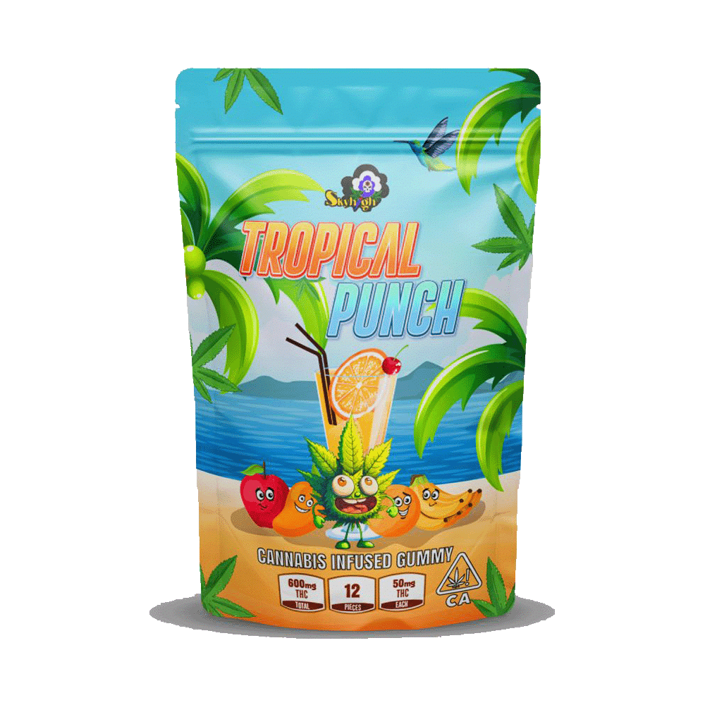 Sky High Edibles – Tropical Punch 600mg THC Gummies