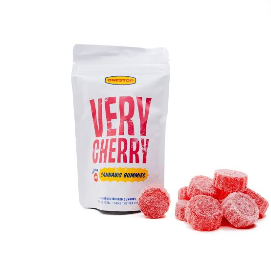 One Stop – Sour Very Cherry THC Gummies 500mg