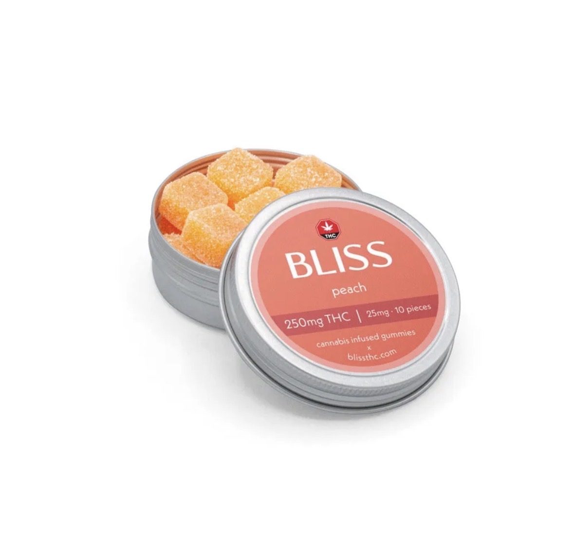 BLISS EDIBLES 250MG THC – PEACH