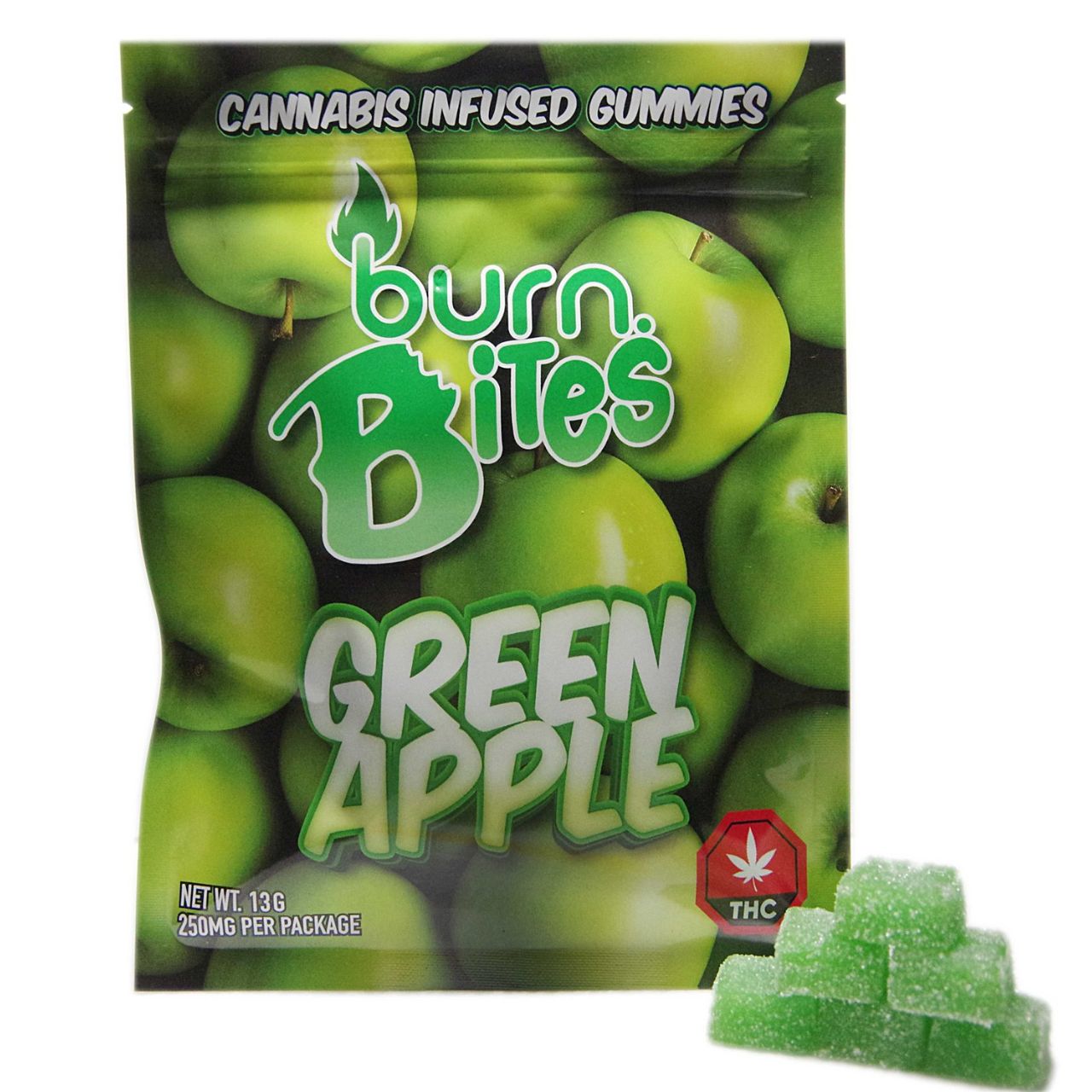 Burn Bites – Green Apple 250mg