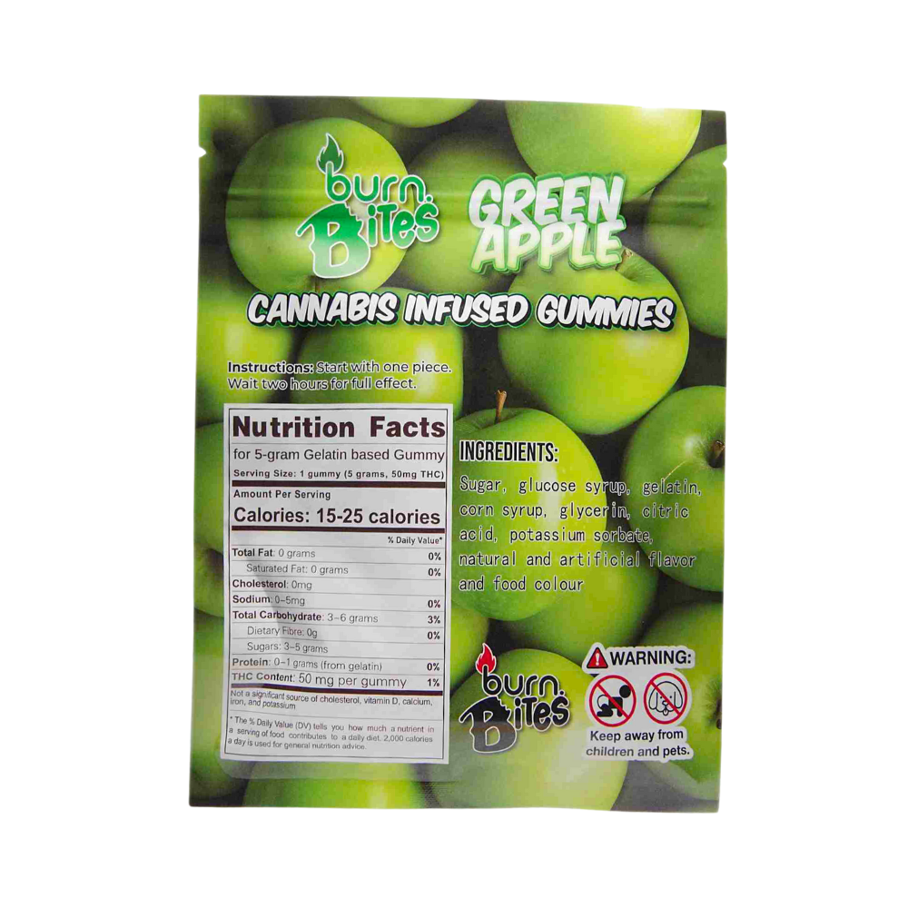 Burn Bites – Green Apple 250mg